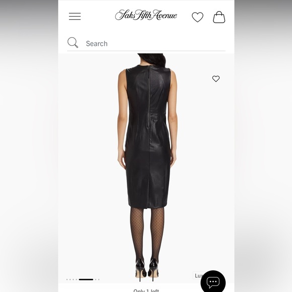 SPANX Faux Leather Sheath Dress ⭐️NWT⭐️ Medium - Picture 2 of 9